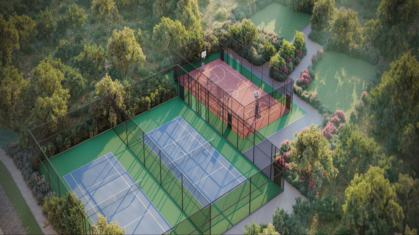 SOBHA OneWorld Continental Grounds multi-sport courts